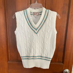 Vintage white sweater vest